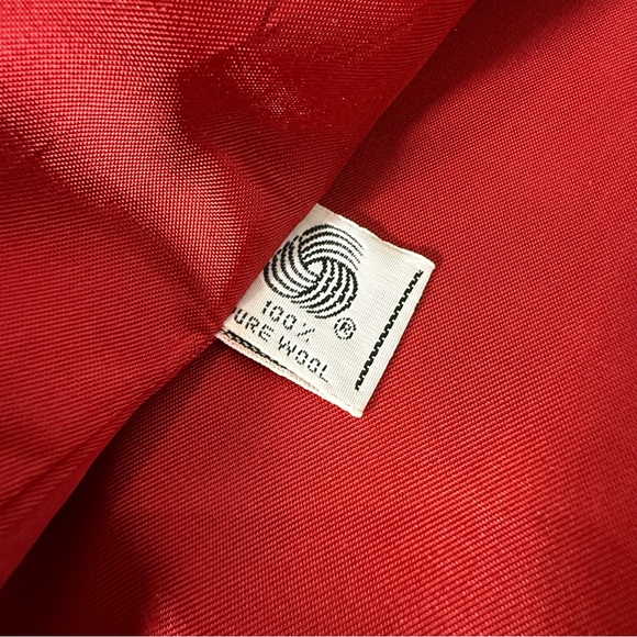 Vintage Christian Dior Separates red 100% Wool oversized Blazer Jacket size 8 - Picture 5 of 14